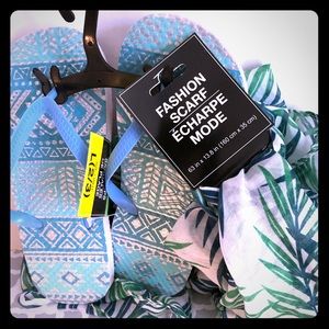 Cute Summer Sandel’s with a matching Scarf.